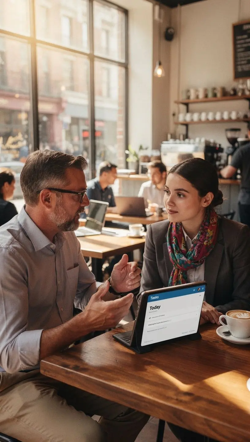 Person taking a break to boost productivity.