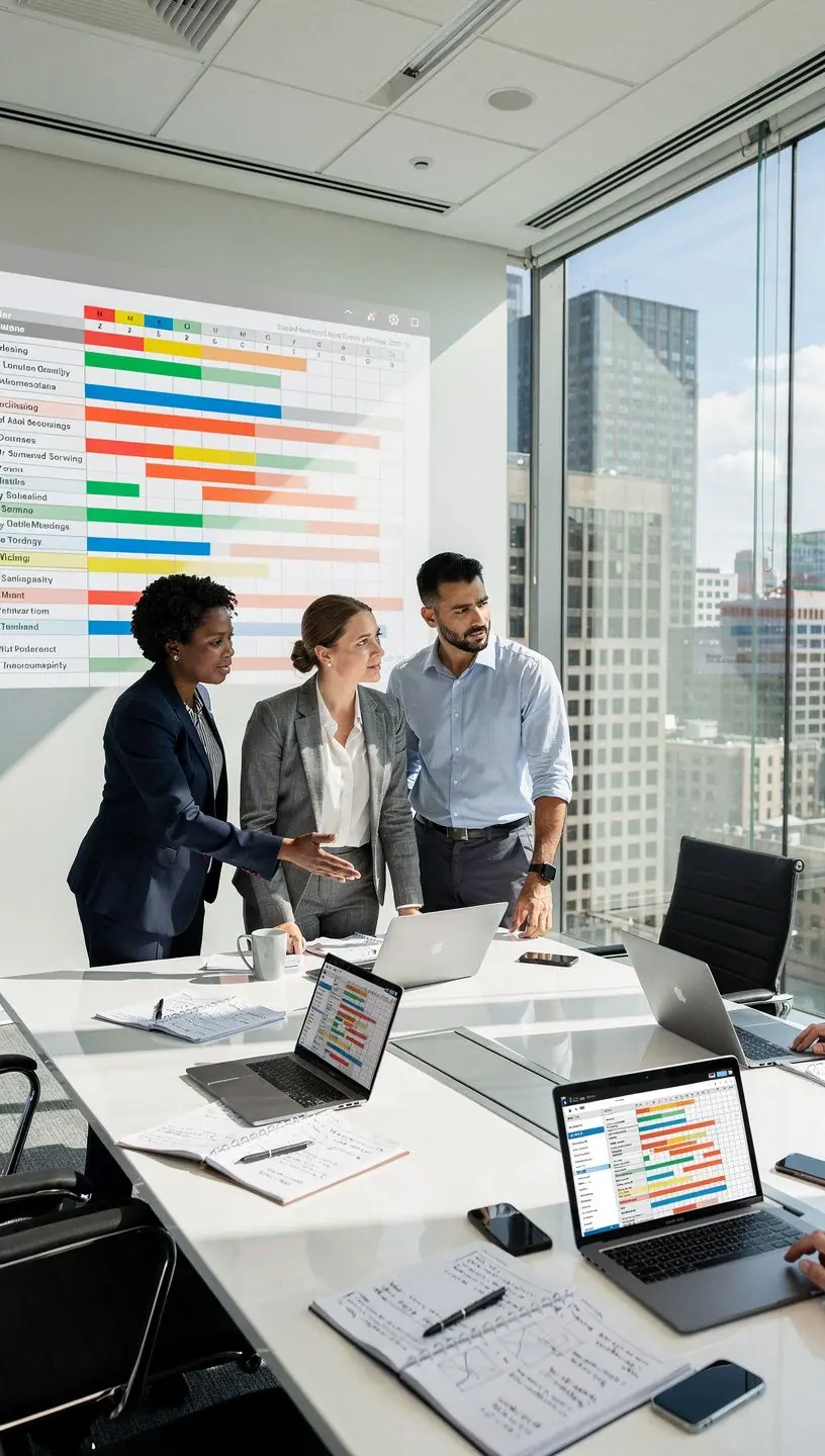 Professional team collaboration